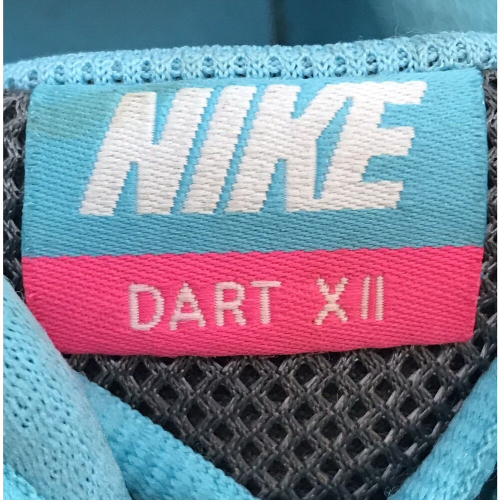 Nike Dart XII Running Shoes 831535-002 Women's 8 Gray Pink Teal Lace Up Sneakers - Picture 10 of 12